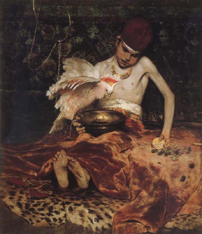 William Merritt Chase Sudden intrusion oil painting image